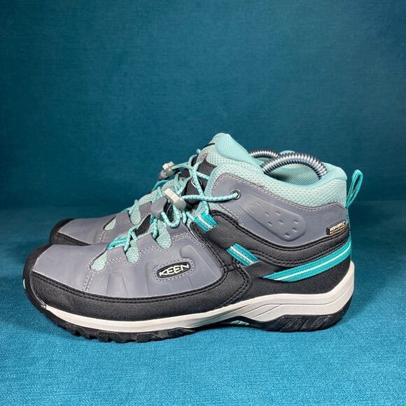 Keen Shoes - Size 6Y/7.5Women - Keen Hiking green/gray boots